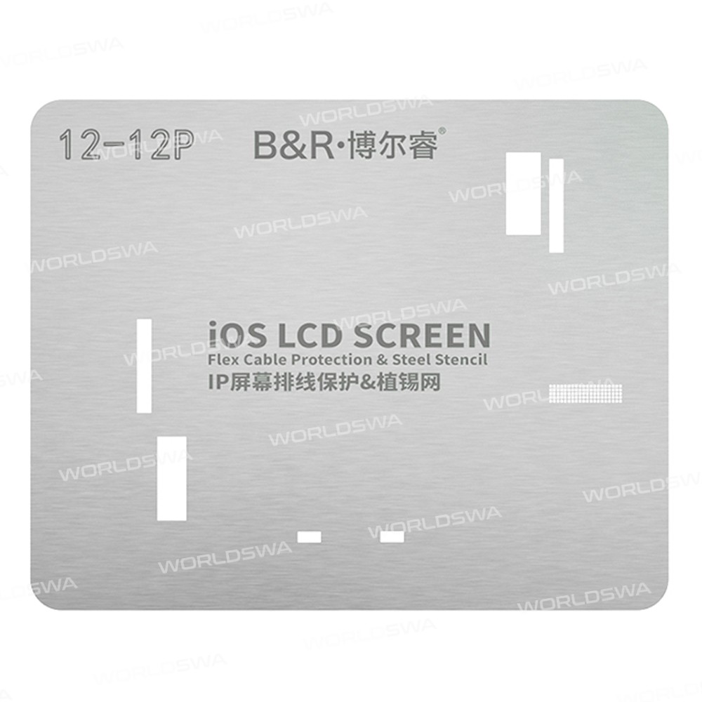 B&R IO6 iOS LCD Screen IC Flex Cable Protection & Steel Stencil Set for iPhone 11 to 13 Pro Max