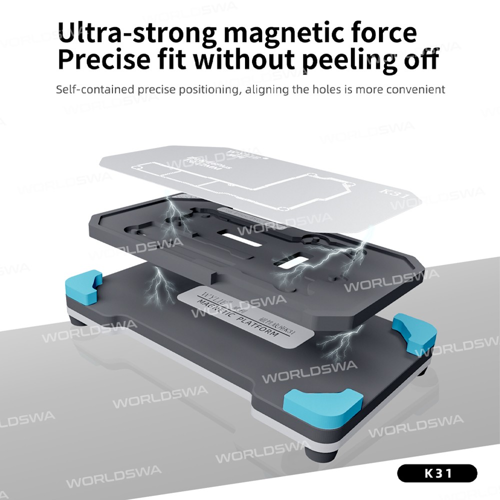 wylie k31-012mm-motherboard-middle-layer-planting-tin-platform-set-for-iphone-x-to-16pro-max-6