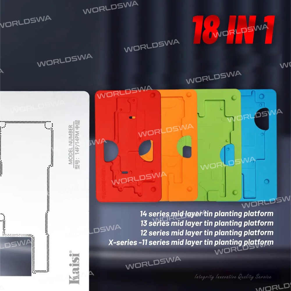 kaisi 18-in-1-silicone-middle-layer-tin-planting-bga-reballing-platform-set-2