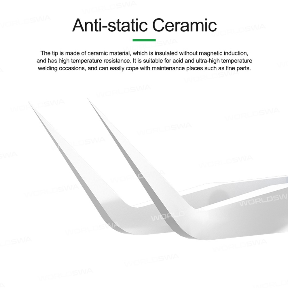 relife rt-11e-15e-anti-static-resistant-ceramic-precision-fly-leads-tweezers-for-mobile-phone-repair