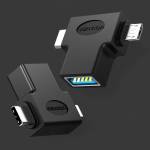 Vention 2-in-1 Type-C to USB/Micro USB OTG Converter Adapter for Huawei/Xiaomi/Samsung