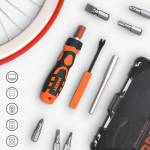 JAKEMY JM-6124 48-in-1 Multifunctional Precision Labor-saving Ratchet Handle Screwdriver Set
