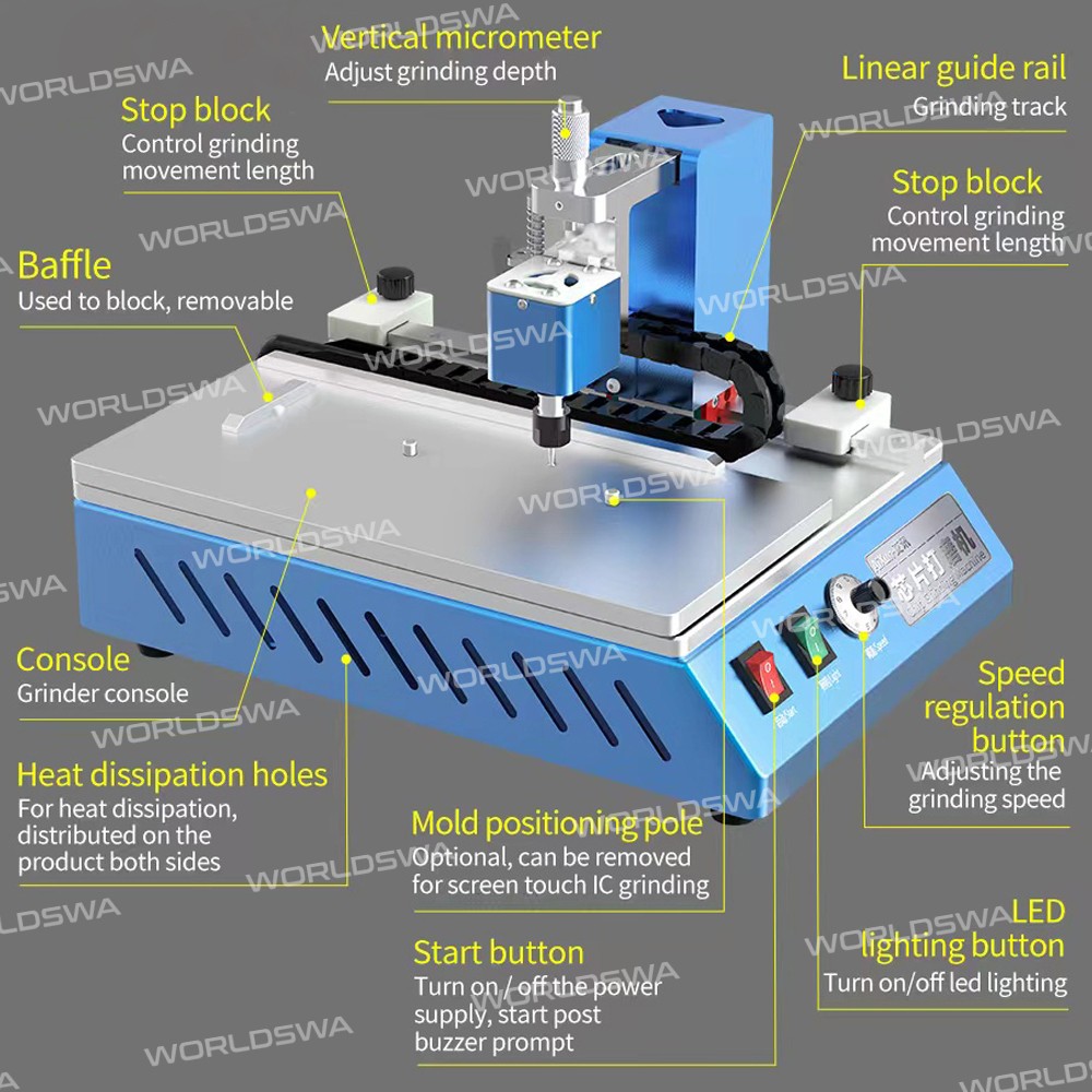 Aixun Chip Grinding Machine for Touch IC Chip & NAND Grinding Mobile Phone Repair