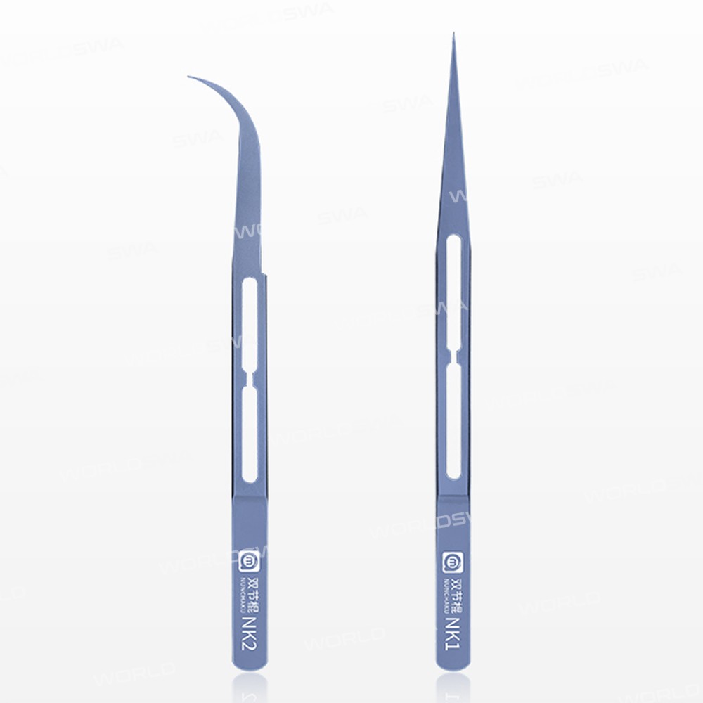 Amaoe NK1 / NK2 Non-magnetic Super Toughness Industrial Titanium Alloy Tweezers for Phone Repair