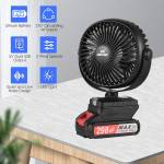 mini portable-lithium-electric-fan-outdoor-camping-fan-low-noise-360rotating-2-speeds-15ah-battery-0