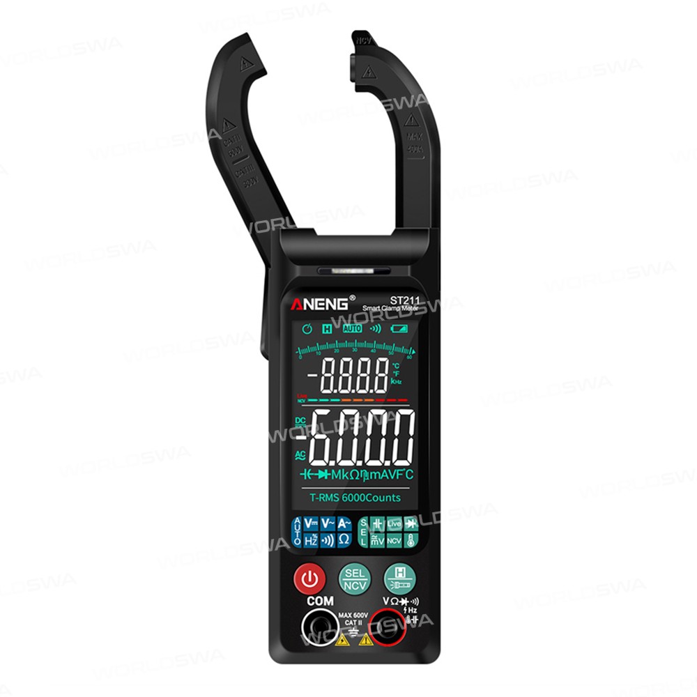 aneng st211-ultra-thin-large-screen-intelligent-automatic-anti-burning-digital-clamp-multimeter-11