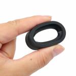 Foldable Rubber Eye Guards Caps for 34-38 mm Microscope Eyepiece Telescope - Pair