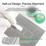 Relife RL-044 iPhone Series CPU Tin Planting Steel Mesh Set for iPhone 6 to 13 Series / Apple A8 to