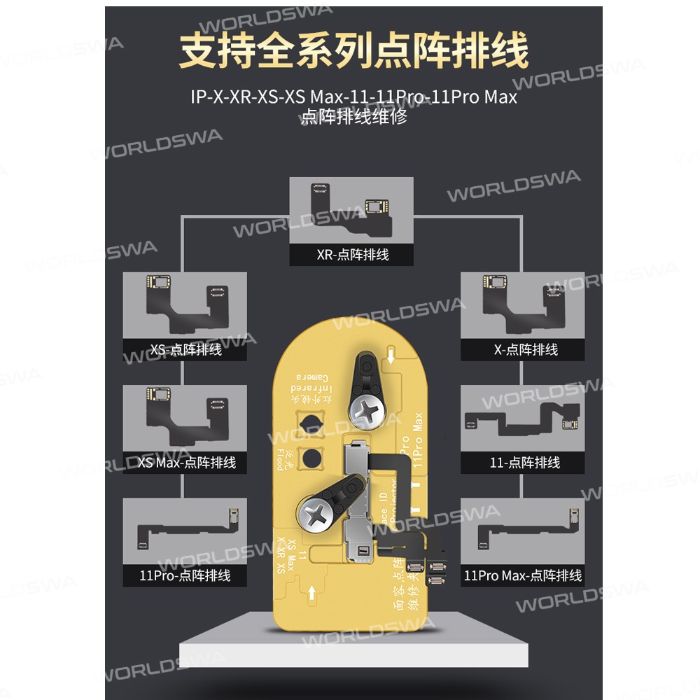 WL Face Lattice Dot Matrix ID Repair Holder Reballing Platform Fixture for iPhone 12 Pro Max / 12 P