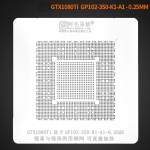 Amaoe 0.25mm GTX1080Ti-GP102 BGA Reballing Stencil Planting Tin Platform for GTX1080Ti Graphics Card