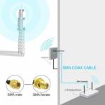 RG174 RP-SMA/SMA Extension Cable Copper Feeder Wire for WiFi Network Card Router