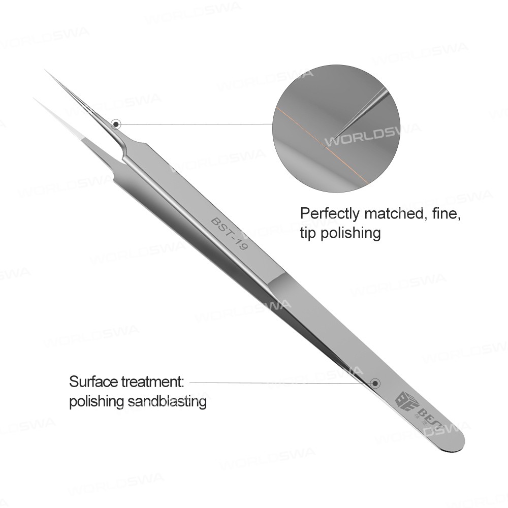 BST-18 / BST-19 Apple Mobile Phone Repair Fingerprint 0.02mm Flying Line Special Tweezer