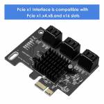 6Port PCIe to SATA Controller Expansion Card PCI-E3.0 SATA 3.0 X1 Interface with Bracket for Chia Mi