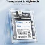 orico tc8-25-25-inch-half-size-type-c-5gbps-transparent-hard-drive-enclosure-support-auto-sleep-4