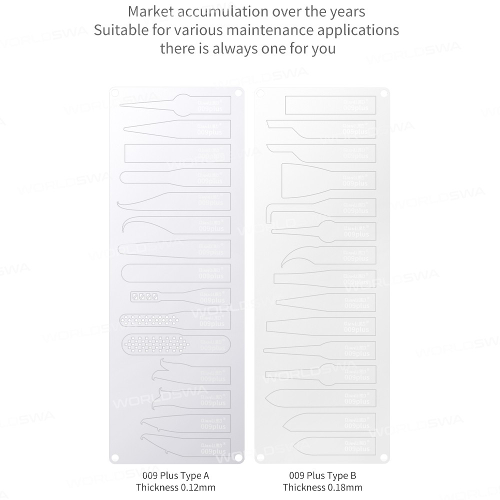 Qianli 009 Plus Multi-Function Blade Set for Glue Removal / Cocked CPU IC Chip / Motherboard Layerin