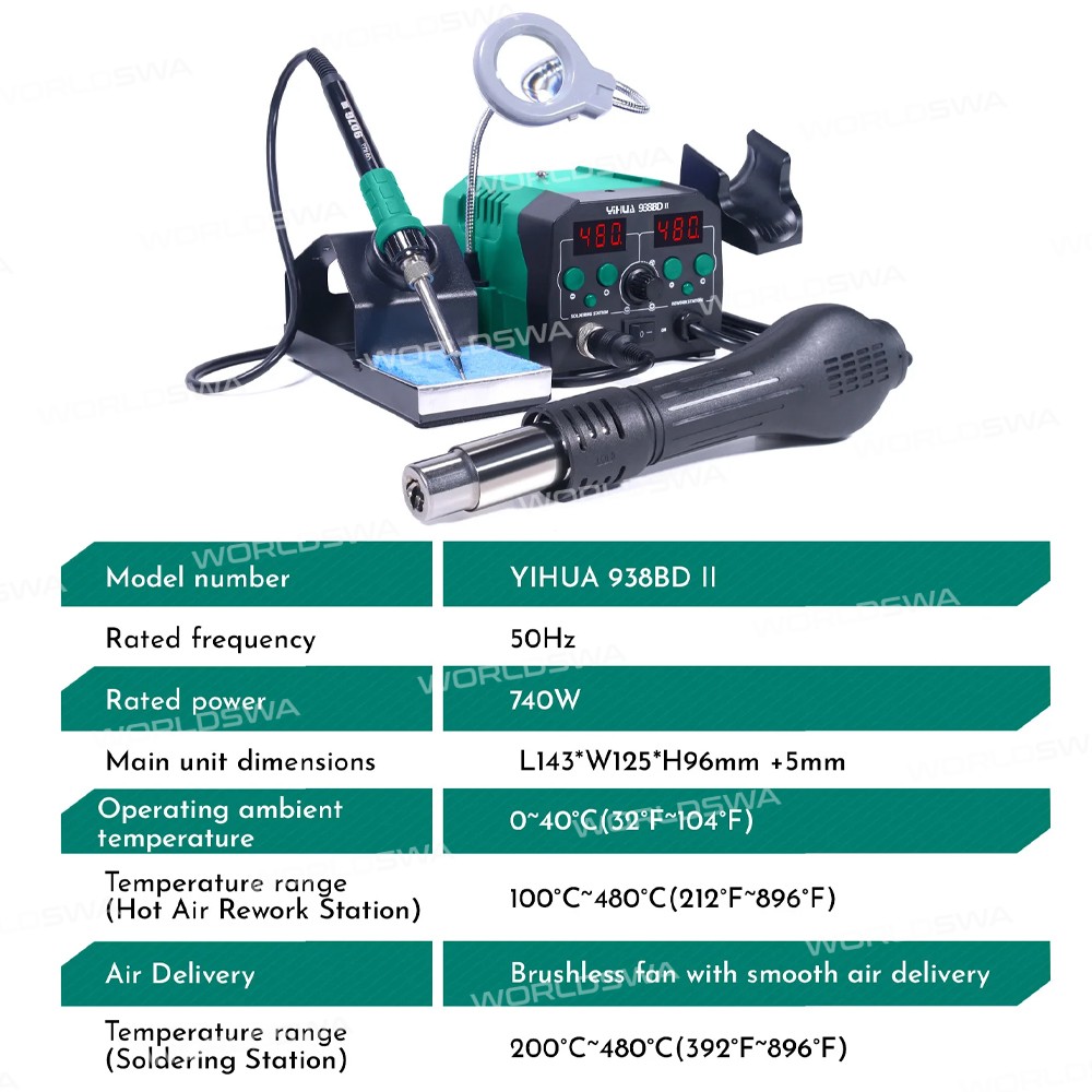 yihua 938bd-ii-2-in-1-constant-temperature-digital-display-hot-air-gun-soldering-iron-station-3