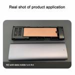 Pure Copper M.2 2280 SSD Heatsink with 6.0W/M K Thermal Pad for Computer Notebook - 2Pcs