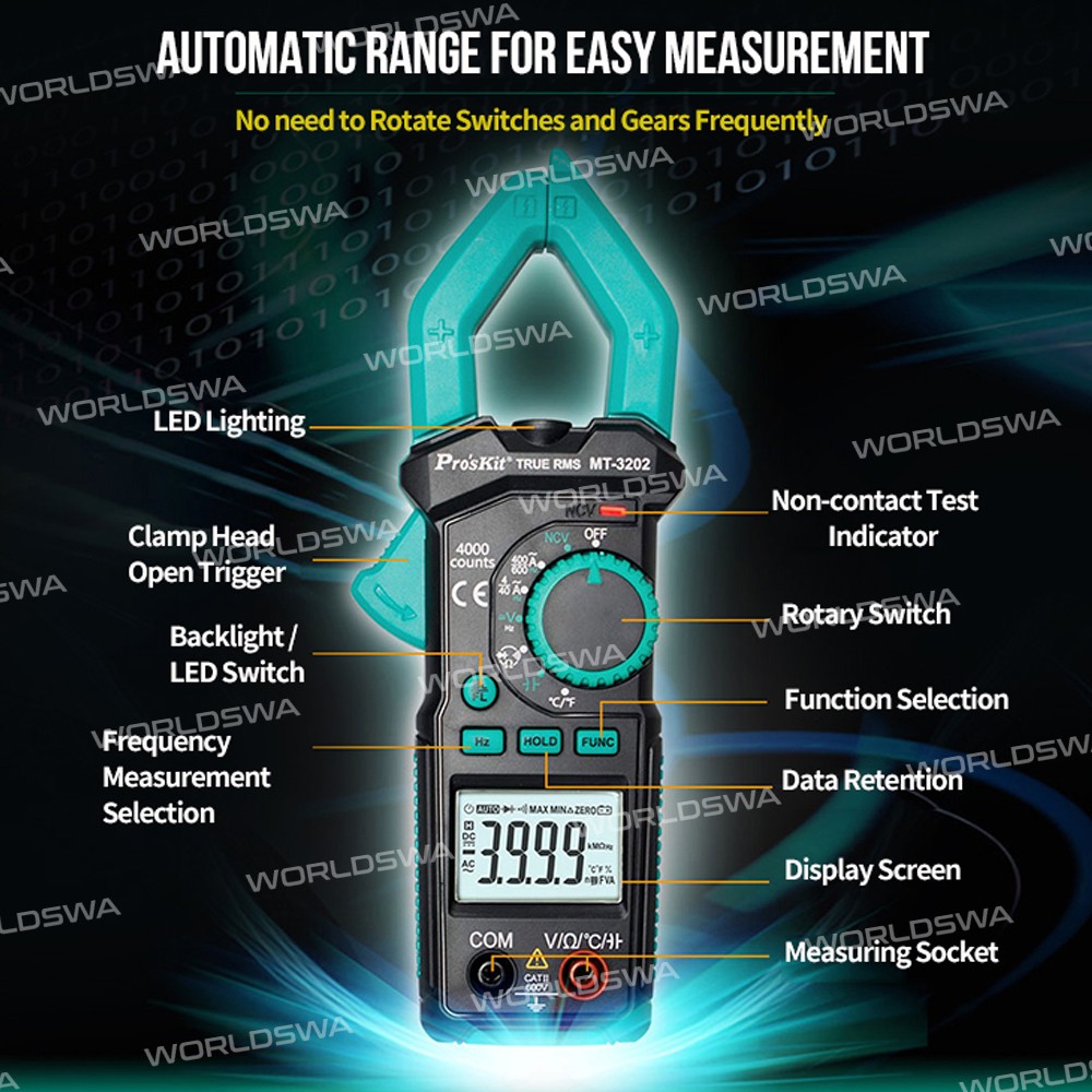 proskit mt-3202-c-auto-range-non-contact-dc-ac-measurement-digital-clamp-meter-with-led-lighting-2