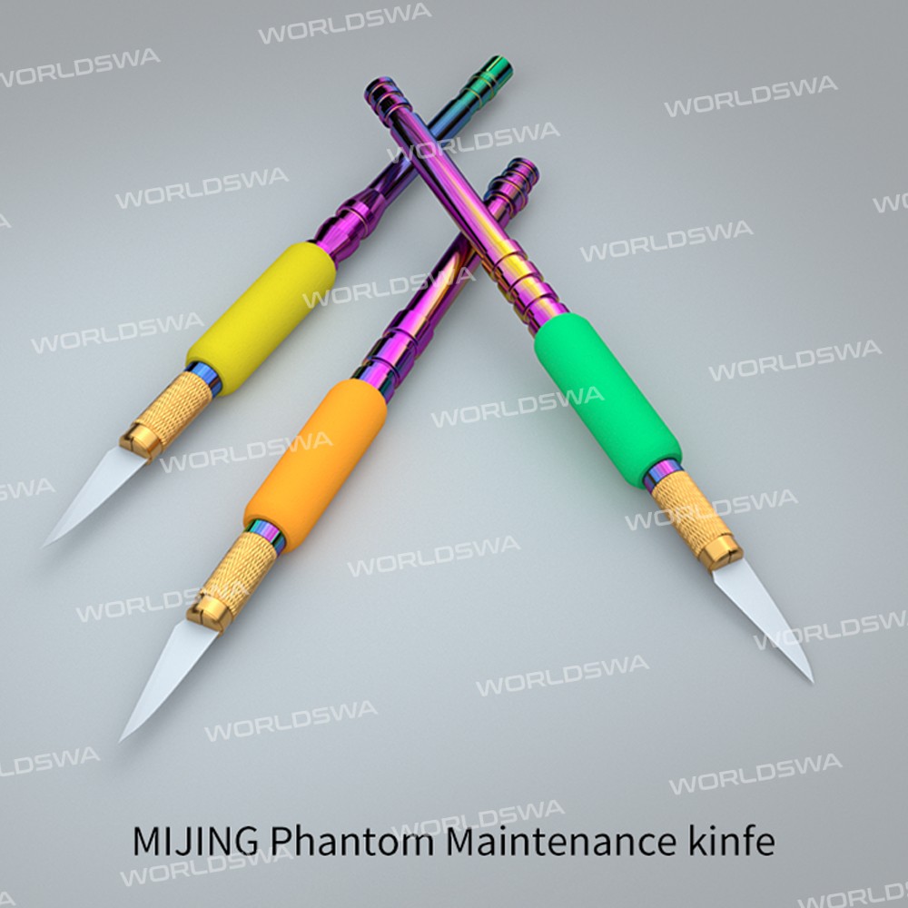 Mijing Phantom Removing Glue Knife Handle & Ceramic Blade Set for Mobile Phone CPU IC Chip