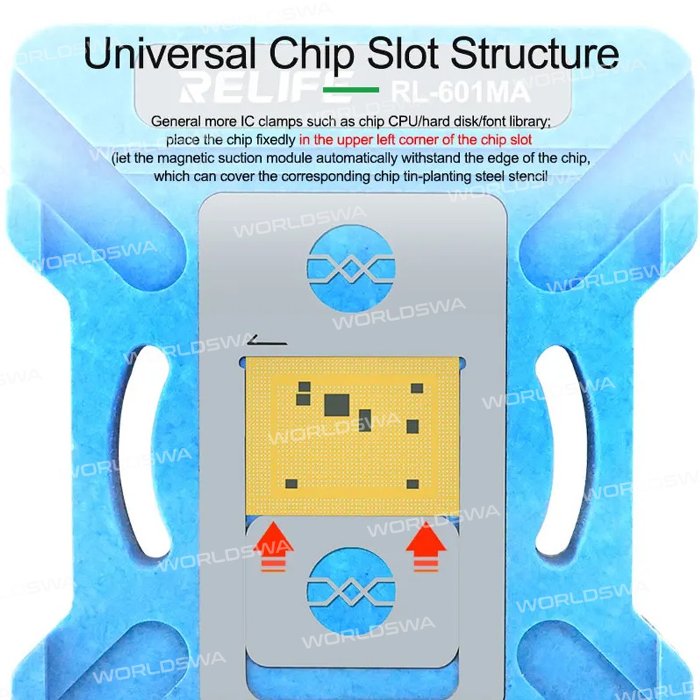 relife rl-601ma-iphone-cpu-lower-layer-tin-planting-platform-set-for-iphone-6-to-16pro-max-a8-to-a18
