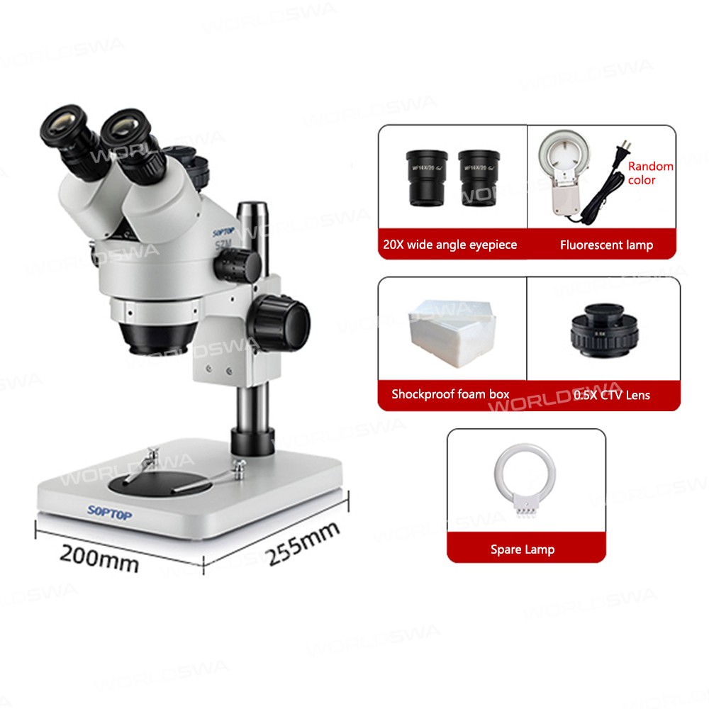 soptop szm-7045-7x-45x-zoom-hd-trinocular-stereo-microscope-enlarged-to-90x-with-20x-eyepiece-9