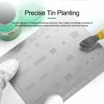 Relife RL-044 4-in-1 IP LCD Screen IC Tin Planting & Flex Cable Protection Repair Steel Stencil Set