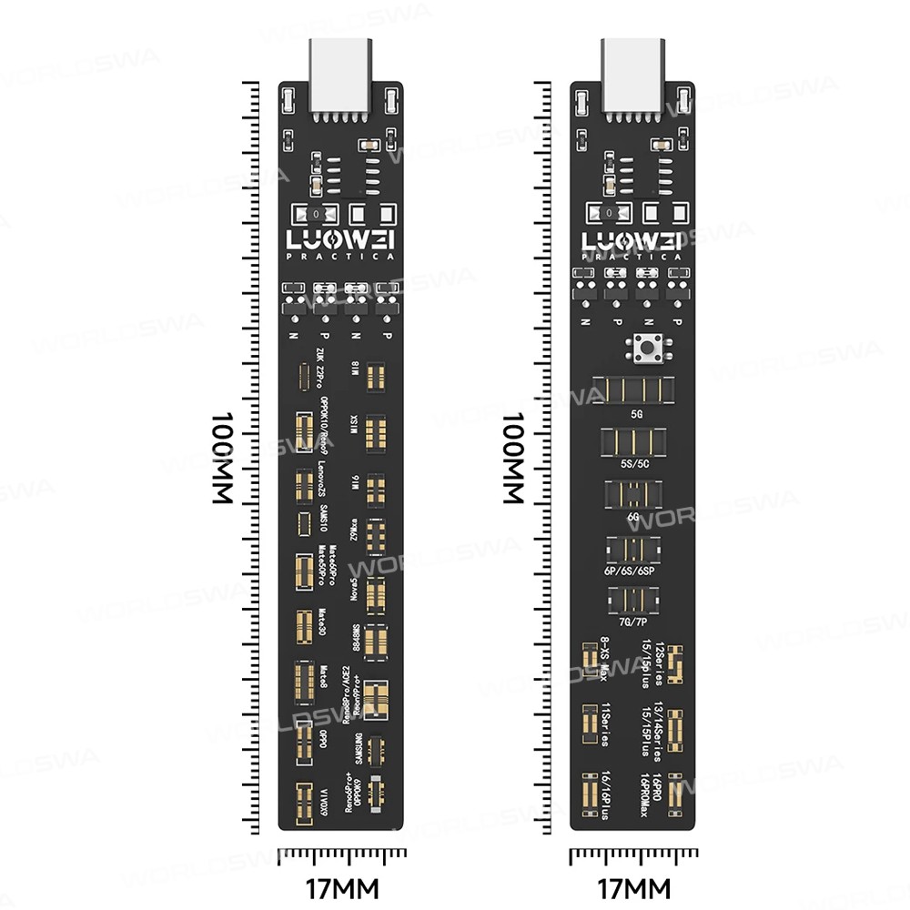 luowei lw-b01-lw-b02-battery-activation-small-board-for-iphone-5-to-16pro-max-android-7