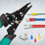 Pro'sKit CP-419 3-in-1 Precision Scissor Stripping Crimping Pliers for AWG 10-30 Cable