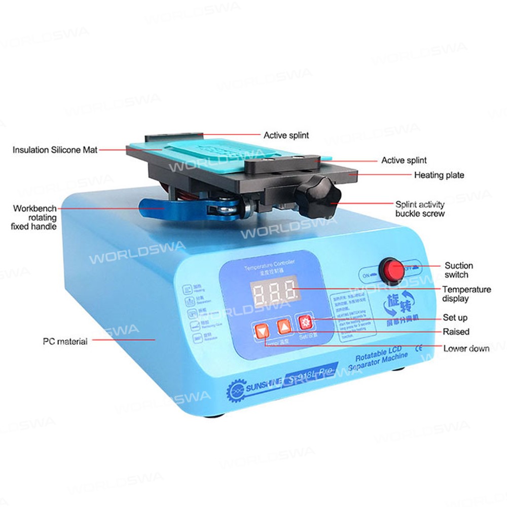 sunshine s-918l-pro-85-inch-360-rotary-screen-heating-separator-for-lcd-screen-separation-3