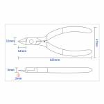 B&R BR-A01 Industrial Grade Ultra-hard and Ultra-thin Carbon Steel Bevelled Pliers