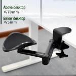 Punch-free Computer Mouse Pad Wrist Rotating ARM Stander Rotatable Bracket
