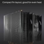 Cooler Master Blizzard T620 CPU Dual Tower 6 Heat Pipe Red Light Air-cooled Radiator for Desktop Com