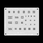 MiJing CPU Reballing Stencil Plant Tin Steel Net for HI6421 HI6551 HI6555 HI6553 EMMC EMCP BGA186 BG