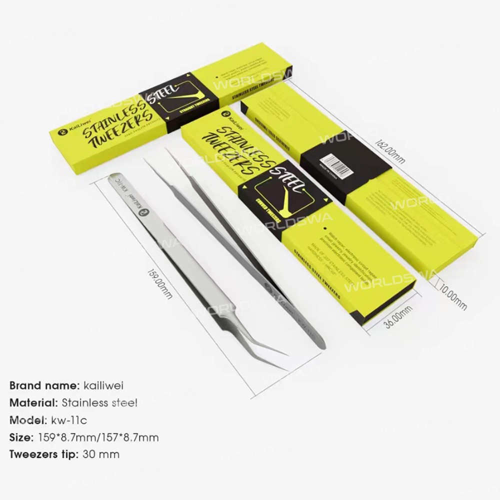 kailiwei kw-11c-kw-15c-high-precision-non-magnetic-stainless-steel-tweezers-6