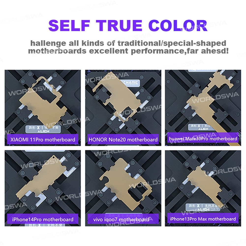 mechanic alien-special-shaped-x-360-rotation-universal-contract-mobile-motherboard-fixture-6