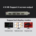 Yeston GT730-2G 4HD 4-Screen Graphics Card 2G / 128bit / DDR3 Memory Support Split Screen with 4 HD