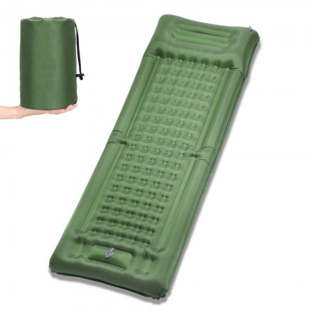 Inflatable Sleeping Pad 4 Inch Extra Thick Mat with Built-in Pump for Camping Backpacking Hiking Traveling & Tent