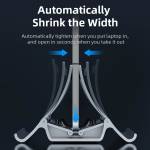 Heat Dissipation Non-slip Silicone Gravity Laptop Vertical Holder for MacBook/Surface/iPad