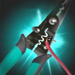 Pro'sKit CP-419 3-in-1 Precision Scissor Stripping Crimping Pliers for AWG 10-30 Cable