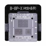 WL High-Quality PCIE Baseband Reballing Stencil Plant Tin Steel Net With Fixed Plate for iPhone X /