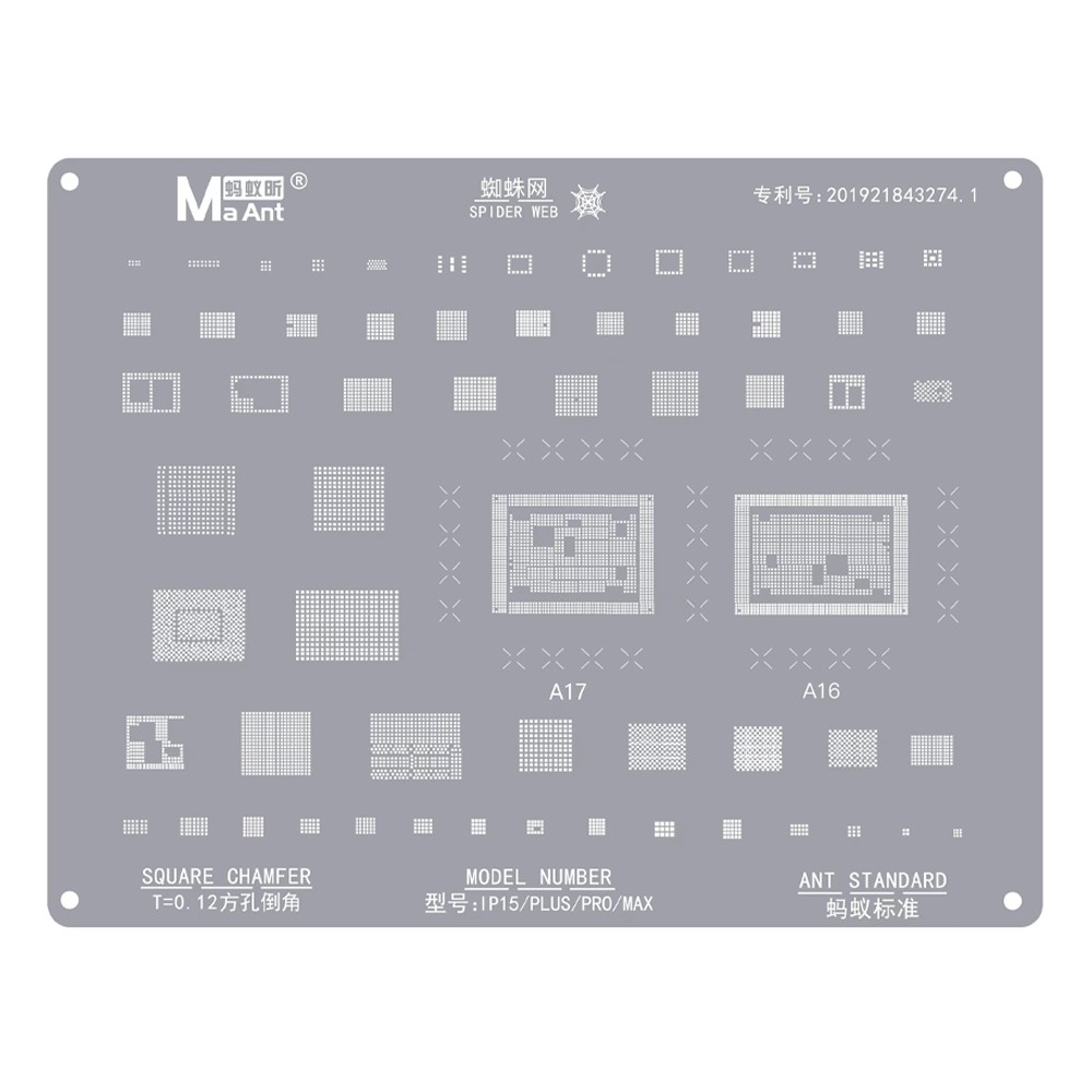 maant 012mm-cpu-universal-bga-reballing-stencil