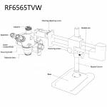 RF4 High-definition Binocular Stereo Continuous Zoom Industrial Microscope for PCB Repair