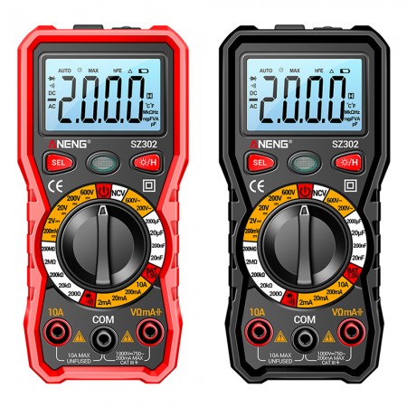 Aneng SZ302 Handhold Auto Rang Intelligent Digital Multimeter with NCV Function