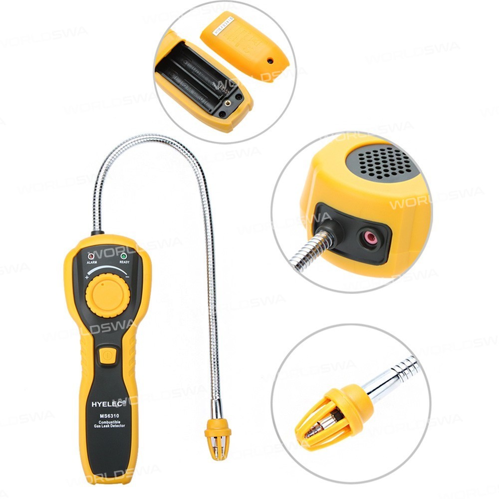HYELEC MS6310 Portable Multi-function Professional Methane and other Combustible Gas Detector 10%~40