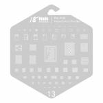 18 Kinds Chip BGA IC Reballing Stencil Kits for iPhone 6 to 13 Pro Max Screen Dot Matrix IC