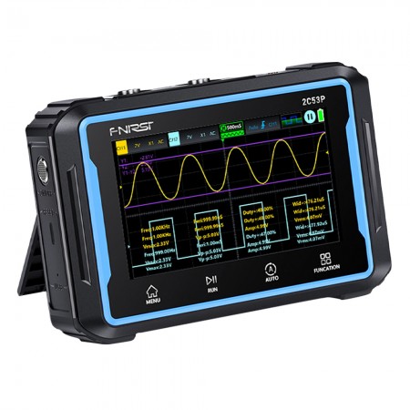 Fnirsi 2C53P 3-in-1 Digital Oscilloscope Multimeter with Touch Screen and Signal Generator
