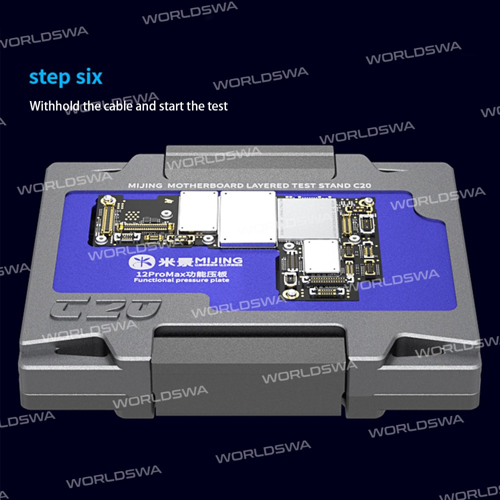 MiJing C20 Main Board Middle Layered Function Testing Fixture for iPhone 12 / 12 Pro / 12 Pro Max /