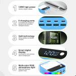 relife q2-120w-8-ports-desktop-charger-with-pd100w-charging-rgb-atmosphere-lighting-7