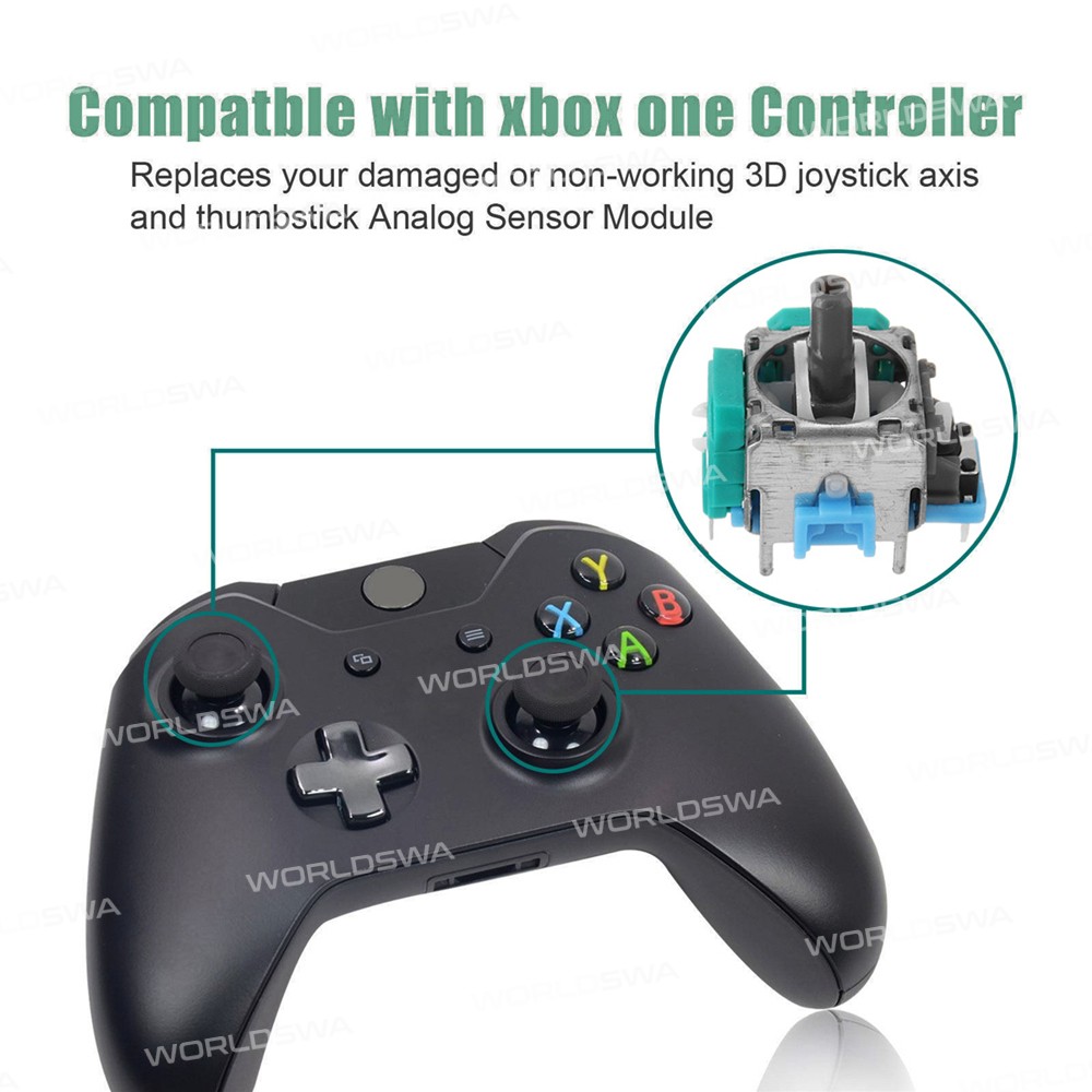 3D Analog Stick Sensor Module Thumb Stick for PS4 GamePad Dualshock 4 Xbox Wireless Controller - 2pc
