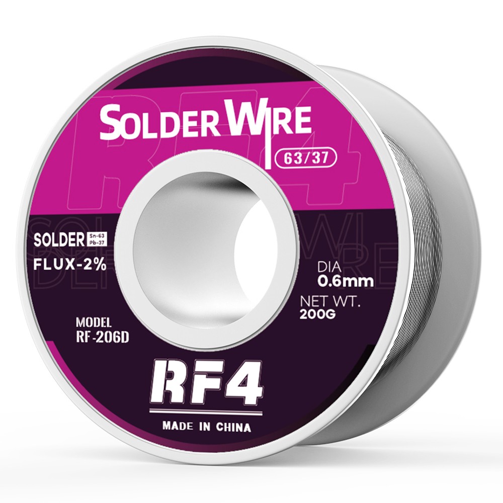 rf4 rf-206d-200g-06mm-63sn-lead-free-rosin-core-solder-tin-wire-1
